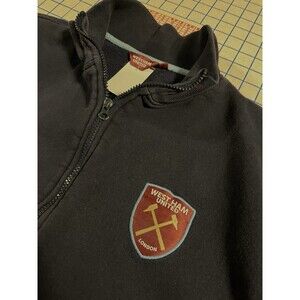 Vintage West Ham United Futbol Soccer Club Full Zip Jacket LARGE Premier London